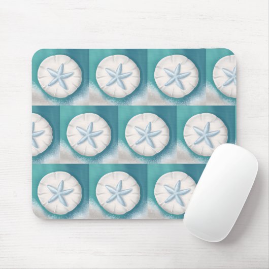 Aquamariner Starfish und Sand Dollar Beachy Mousepad (Mit Mouse)
