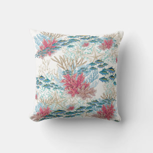 Aquamariner Strand des Red Coral Reef Kissen