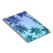 Aquamariner Strand mit tropischen Palmen Notizblock (Rechte Seite)