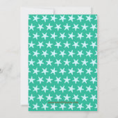 Aquamariner Strand von Starfish - Einladung zur Ge (Rückseite)