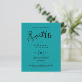 Aquamariner SWEET 16 Modernes, elegantes Budget Ge (Stehend Vorderseite)