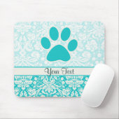 Aquamariner Tatzen-Druck Mousepad (Mit Mouse)