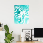 aquamariner Terrier Poster (Heimbüro)