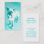 aquamariner Terrier Visitenkarte (Vorne/Hinten)