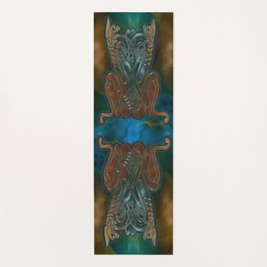 Aquamariner Terror Yogamatte (Vorderseite)