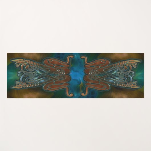 Aquamariner Terror Yogamatte (Vorderseite (Horizontal))