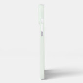 Aquamariner Tiger mit blassgrünem Tiger iPhone Hülle (Linke Seite)