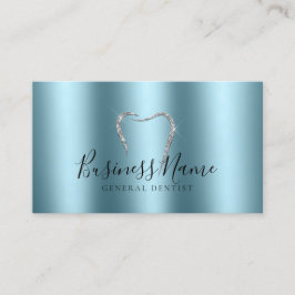 Aquamariner Treasure Funkelnd Silberzahn-Zahnarzt Visitenkarte