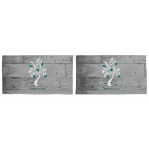 Aquamariner Tree of Hearts Personalisiert Pillow C Kissenbezug
