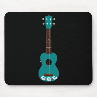 aquamariner Ukulele-Hibiskusentwurf Mousepad
