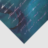 Aquamariner und eiskalter Glitzer Meerjungfrau Buc Seidenpapier (Detail)