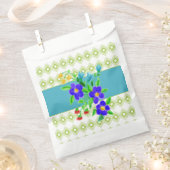 Aquamariner und geflochtener Cookie Greifbeutel Geschenktütchen (Ausgeschnitten)