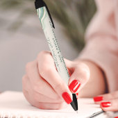 Aquamariner und Gold Glitzer Agate Geode Business Kugelschreiber