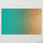 Aquamariner und Gold-Glitzer - Programm (Rückseite)
