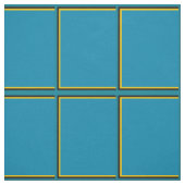Aquamariner und Gold-Windows-Karo Stoff (Muster)
