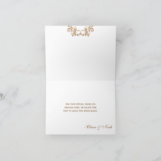 Aquamariner und Goldmarokkaner danken Ihnen Dankeskarte (Innenseite)