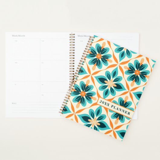 Aquamariner und Mandarine Mitte des Jahrhunderts B Planer (Anzeige)