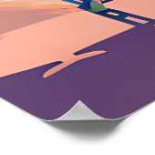 Aquamariner und Peach Beach, Blue WaterSessel und Poster (Ecke)