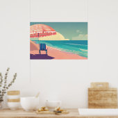 Aquamariner und Peach Beach, Blue WaterSessel und Poster (Küche)