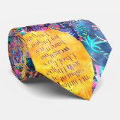 Aquamariner und rosa Gelbbvogel, kundenspezifische Krawatte (Gerollt)