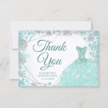 Aquamariner und silberer Schneeflocken Winter Mis 