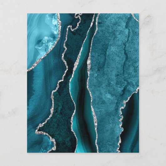 aquamariner und silberner Flyer (Hinten)