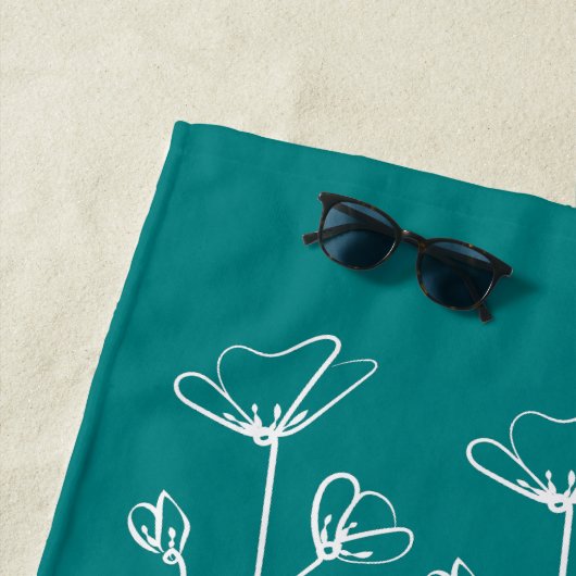 Aquamariner Urlaub für Lehrer im Ruhestand Strandtuch (Beispiel)