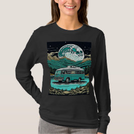 Aquamariner Vintager RV Camper im Berg Retro T-Shirt