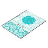 Aquamariner Volleyball Notizblock (Linke Seite)
