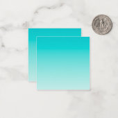 Aquamariner Wasserverlauf Mitteilungskarte (Vorderseite/Rückseite Beispiel)