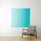 Aquamariner Wasserverlauf Wandteppich (Beispiel (Horizontal))