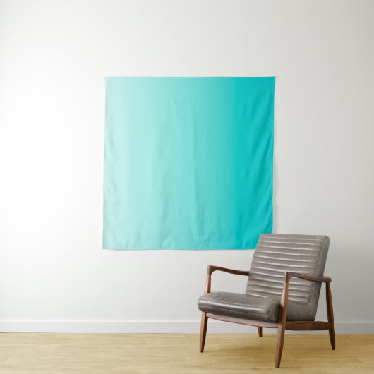 Aquamariner Wasserverlauf Wandteppich (Beispiel (Horizontal))