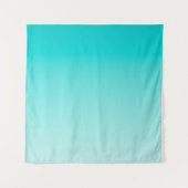 Aquamariner Wasserverlauf Wandteppich (Vorderseite)