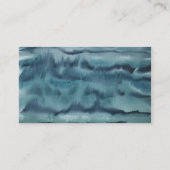Aquamariner Watercolor-Glitzer-nautischanker Visitenkarte (Rückseite)