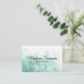 Aquamariner Watercolor Visitenkarte (Stehend Vorderseite)