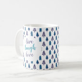 Aquamariner Weihnachtsbaum Live Lagh Liebe Persona Kaffeetasse (Vorderseite Links)