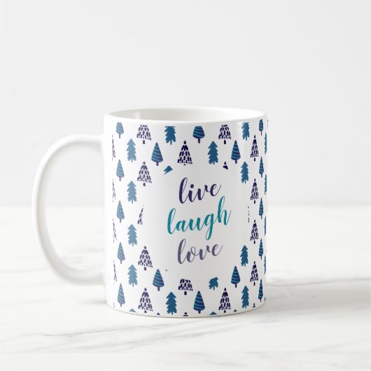 Aquamariner Weihnachtsbaum Live Lagh Liebe Persona Kaffeetasse (Links)