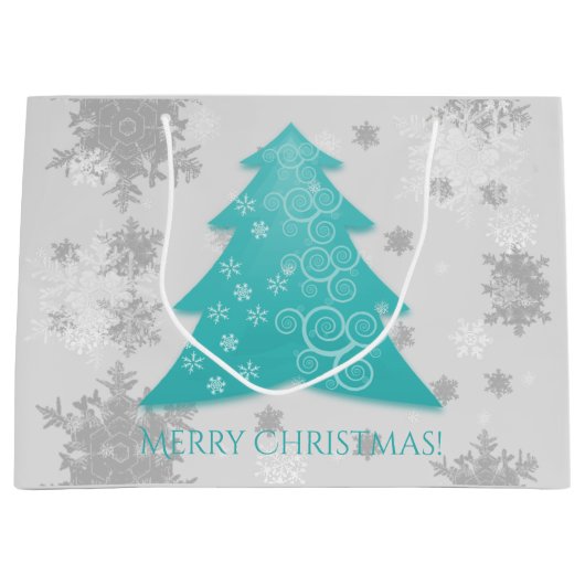 Aquamariner Weihnachtsbaumbeutel Große Geschenktüte (Vorderseite)