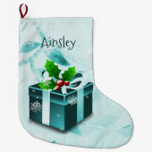 Aquamariner Weihnachtsgeschenk Strumpf Großer Weihnachtsstrumpf (Vorderseite)