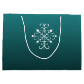 Aquamariner Weltfrieden Weihnachtsgeschenktasche Große Geschenktüte (Rückseite)