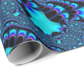 Aquamariner Whirlpool Spirale Geschenkpapier (Rolleneckpunkt)