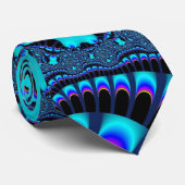 Aquamariner Whirlpool Spirale Krawatte (Gerollt)