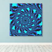 Aquamariner Whirlpool Spirale Leinwanddruck (Insitu (Holzboden))