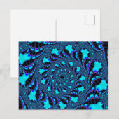 Aquamariner Whirlpool Spirale Postkarte (Vorne/Hinten)