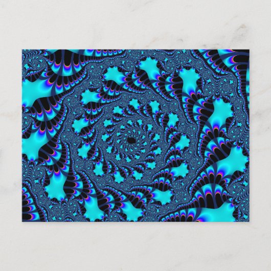 Aquamariner Whirlpool Spirale Postkarte (Vorderseite)