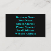 Aquamariner Whirlpool Spirale Visitenkarte (Rückseite)