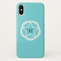 Aquamariner White Pearl Star Elegante Klassische H