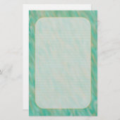 "Aquamariner Wind-" feines gezeichnetes Briefpapier (Vorne/Hinten)