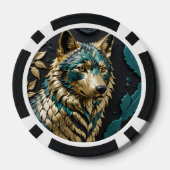 Aquamariner Wolf Pokerchips (Rückseite)