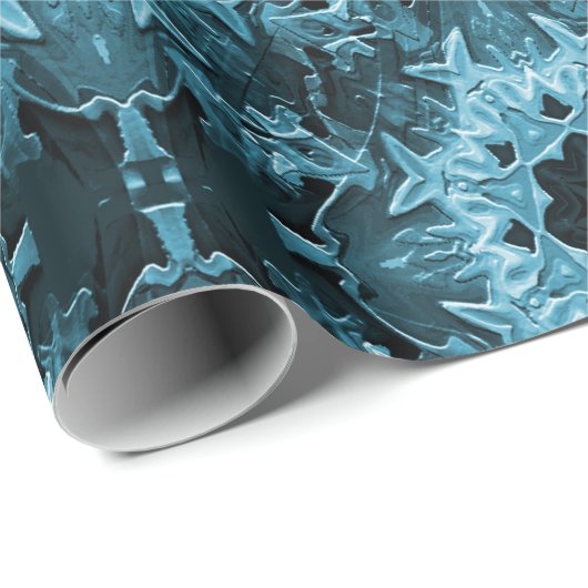 Aquamariner Zaun...... Geschenkpapier (Rolleneckpunkt)